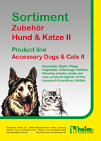 Hier gelangen Sie zu unserem Katalog mit Zubehörartikel für Hund & Katze